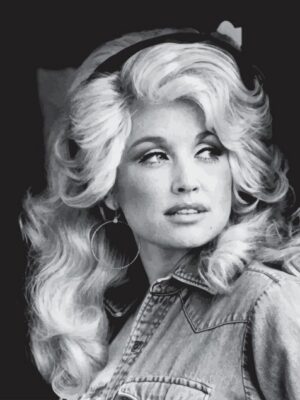 Dolly Parton, dolly parton, country music, portrait, black and white, vintage, celebrity, americana, southern, iconic, glamorous, musician