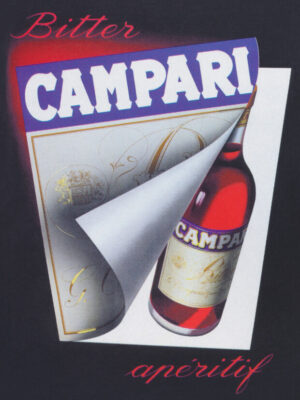 Bitter Campari, Campari, Bitter Campari, aperitif, Italian advertisement, bar art, vintage advertisement, vintage poster, advertising art, Leonetto Cappiello, Art Deco, Art Nouveau, Italian art, liquor, cocktail, bitters, aperitivo, bottle, wrapped bottle, graphic design, typography, black background, bold design, iconic poster, classic illustration, antique print, vintage illustration, historical advertisement, collector print, retro advertising, bar decor, kitchen art, restaurant decor, café decor, beverage art, alcohol, spirits, Milan, Italy, Belle Époque, poster art, museum art, wall art, European advertising, minimalist design, famous poster, nostalgic, decorative art, liquor label, vintage decor, classic poster, advertising history