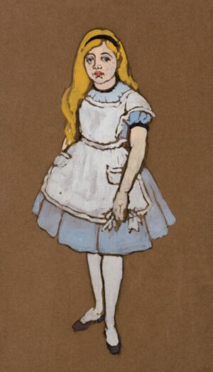 Alice in Wonderland, alice, lewis carroll, literature, storybook, vintage illustration, child, figurative, fantasy, classic, whimsical